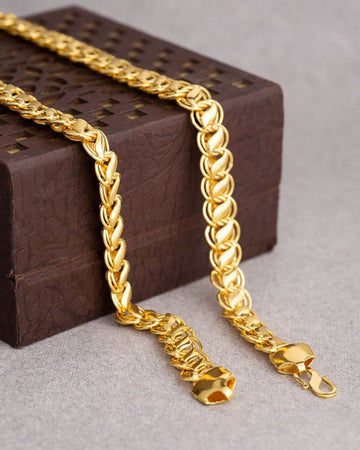 desai Trendy & Fancy Gold-plated Brass Chain