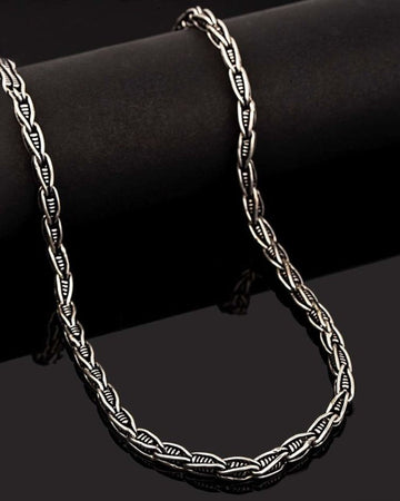 Silver plated chain for boys