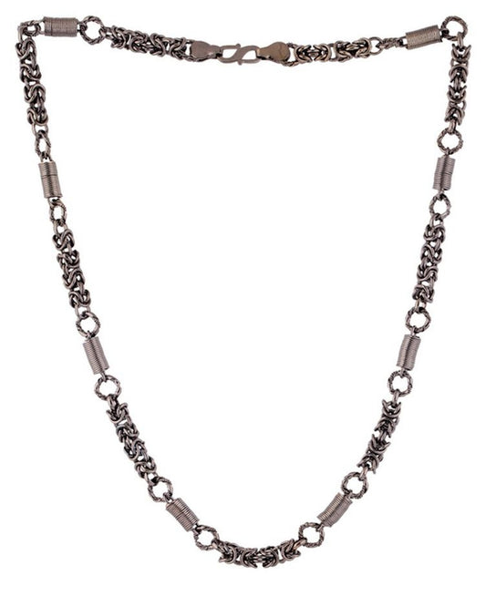 Mens Chain Thick Heavy Silver Plated