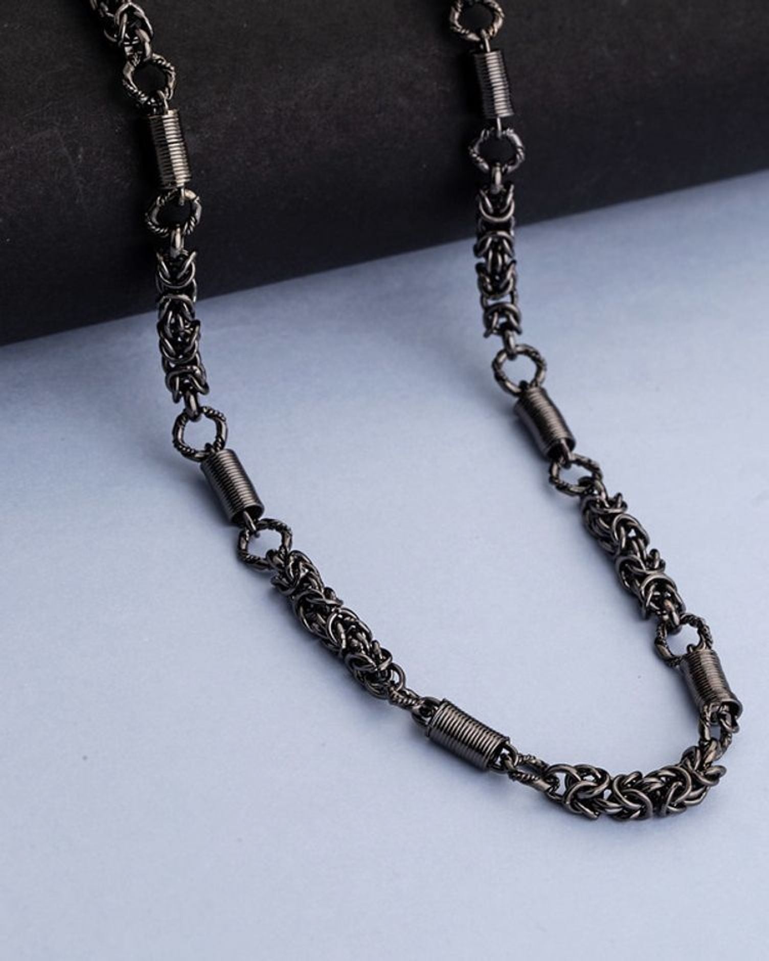 Mens Chain Thick Heavy Silver Plated