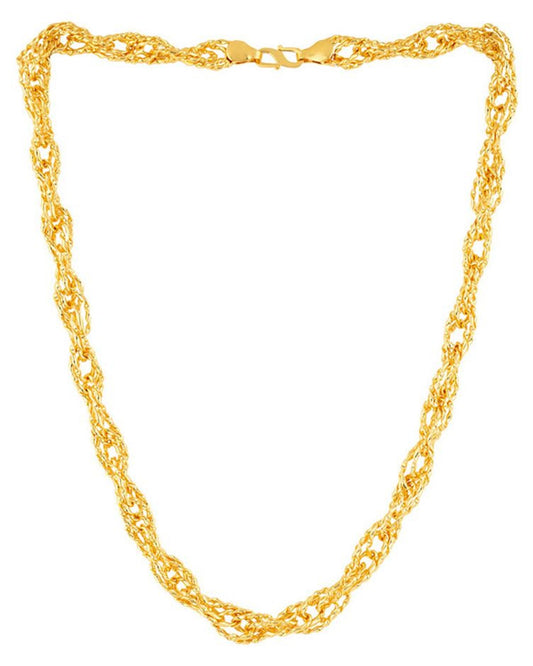 MINEBELLA FASHIONS BRASS GOLD PLATED CHAIN FOR MEN & WOMEN