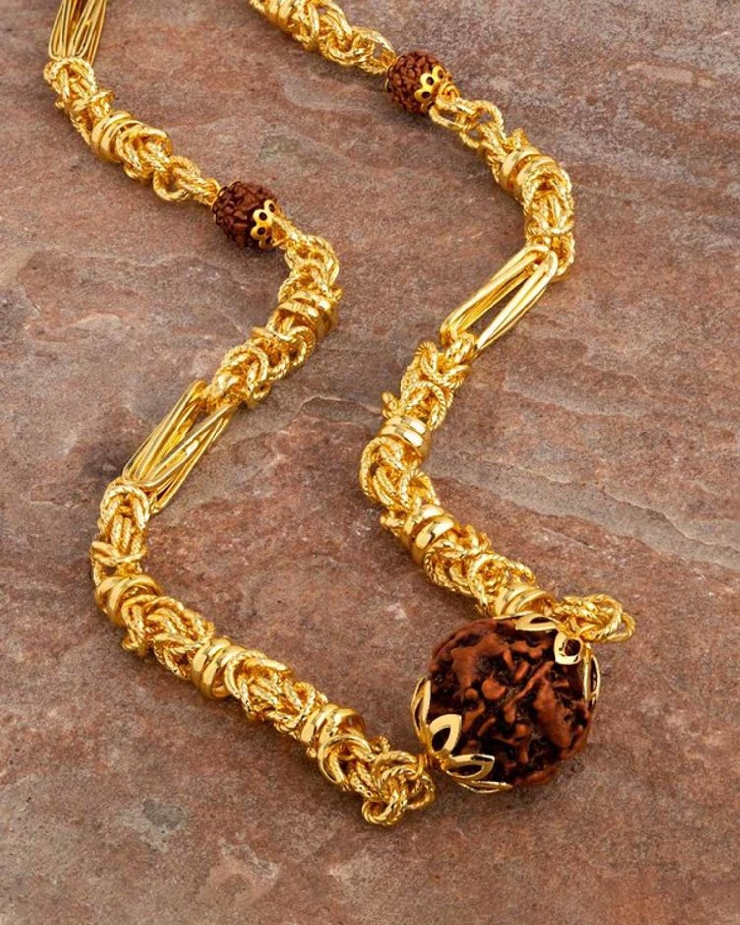 Mahadev Blessing gold chain