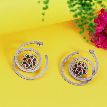 Minebella Spiral Floral Studs