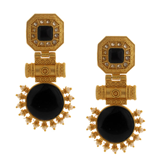 Gold Plated Brass Earrings