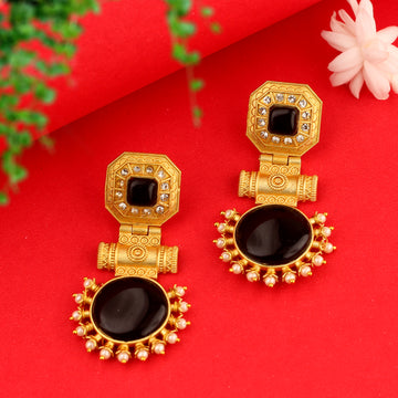 Gold Plated Brass Earrings