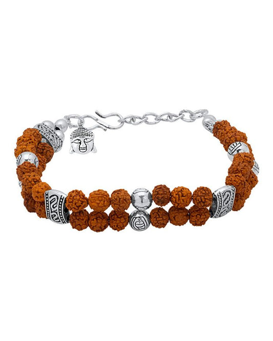 Brown Color, Rudraksha Beads Bracelet