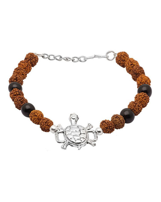 Rudraksha Silver Coated Bracelet