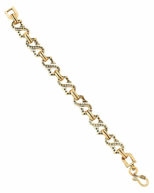 OXIDISED GOLD-PLATED BRACELET