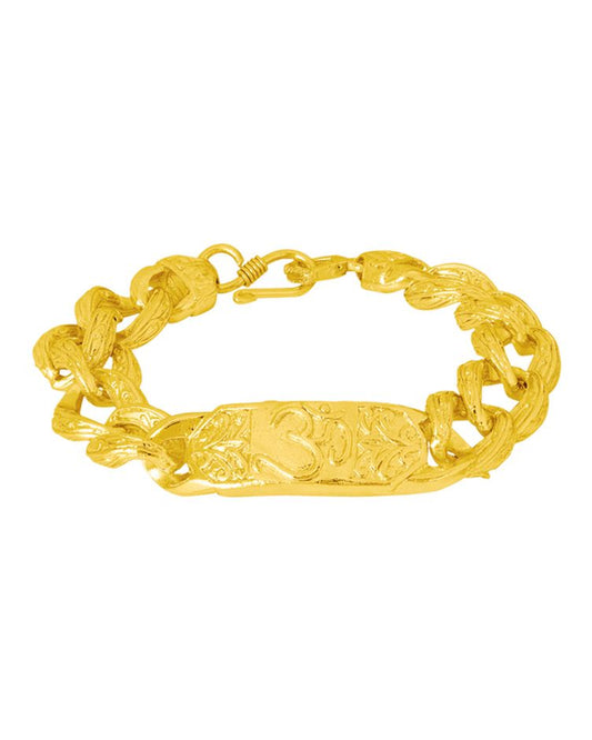 MINEBELLA FASHIONS OM GOLD PLATED BRACELET