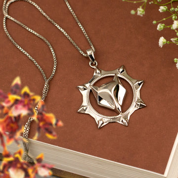 Silver Pendant with chain for men and women