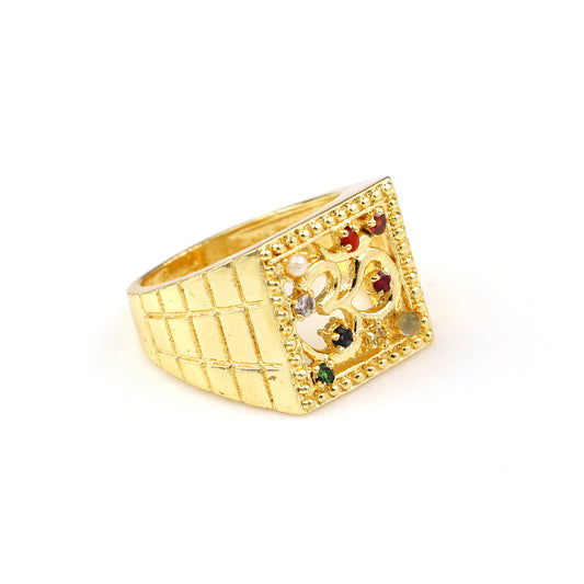 GOLD PLATED LATEST DESIGN RING FOR MAN