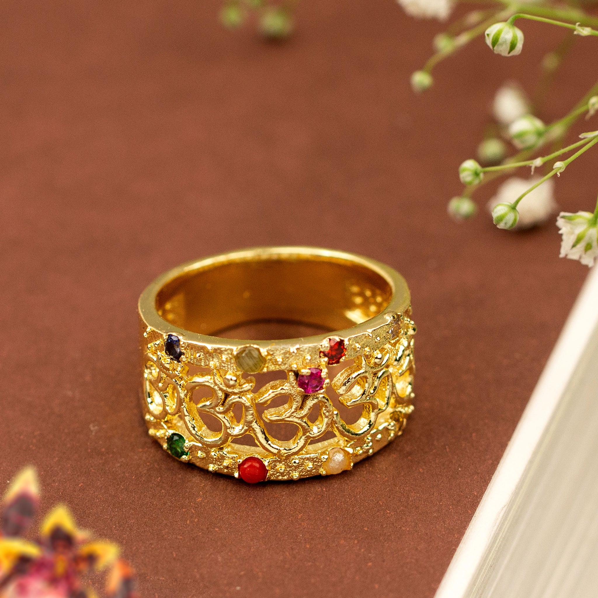 Goldplated Traditional fingerring Jewellery Men