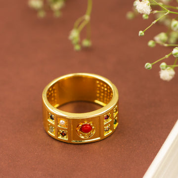 Goldplated Traditional fingerring Jewellery Men