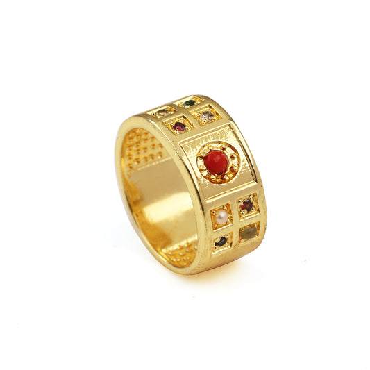 Goldplated Traditional fingerring Jewellery Men