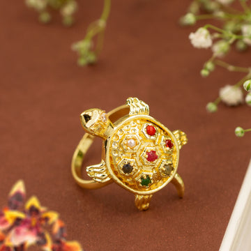 Panchdhatu Rise Ring (Kachua Ring) Good Luck Prosperity Long And Healthy Life For Men & Women