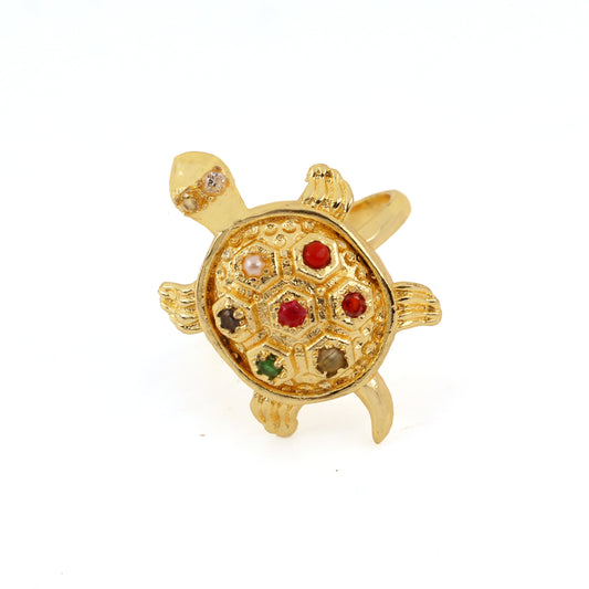 Panchdhatu Rise Ring (Kachua Ring) Good Luck Prosperity Long And Healthy Life For Men & Women