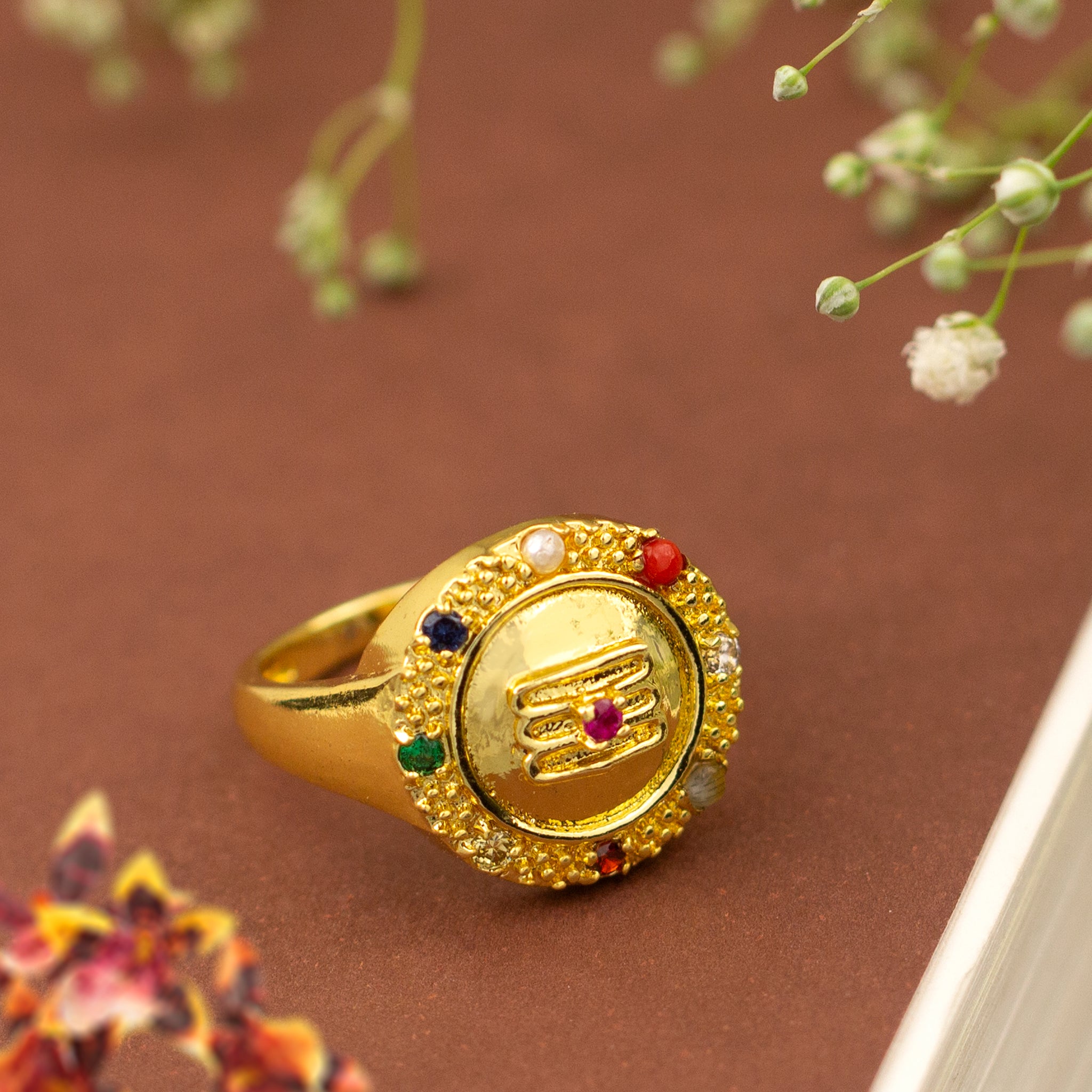 GOLD PLATED RING FOR MEN AND WOMEN