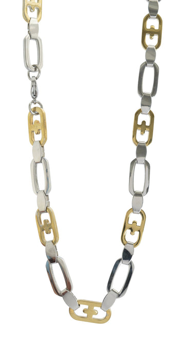 Sanaa Creations Mens Style Stainless Steel Silver,Gold and Rhodium coated Mens chain Daily/Party Wear Stylish Fashion Jewellery for Men & Boys and Womens(1CH100)