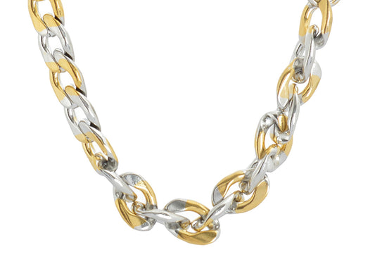 Sanaa Creations Silver,Gold and Rhodium coated Alloy Mens chain for Men & Boys Fashion Jewellery Daily/Party Wear Stylish Fashion Jewellery for Men & Boys