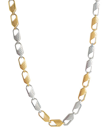 Sanaa Creations Mens Style Stainless Steel Silver,Gold Rhodium Plated Mens chain for Men & Boys Fashion Jewellery Daily/Party Wear Stylish Fashion Jewellery for Men & Boys(1CH111)