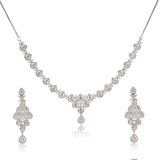 Rishika - Delightful Necklace Design with Diamond Engraved